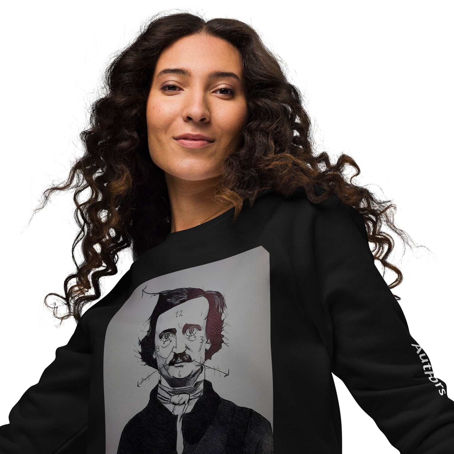 Felpa raglan in tessuto organico unisex
