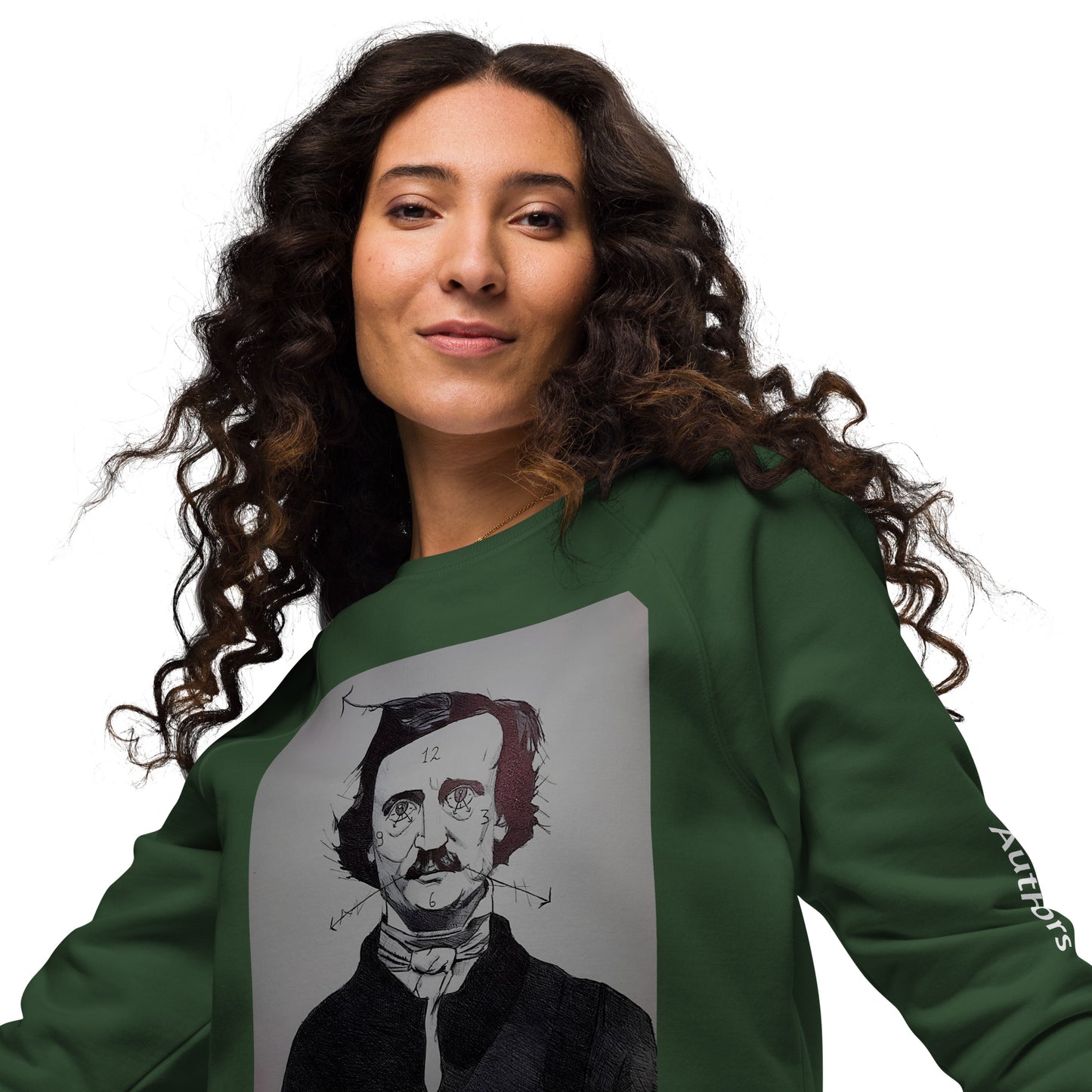 Felpa raglan in tessuto organico unisex
