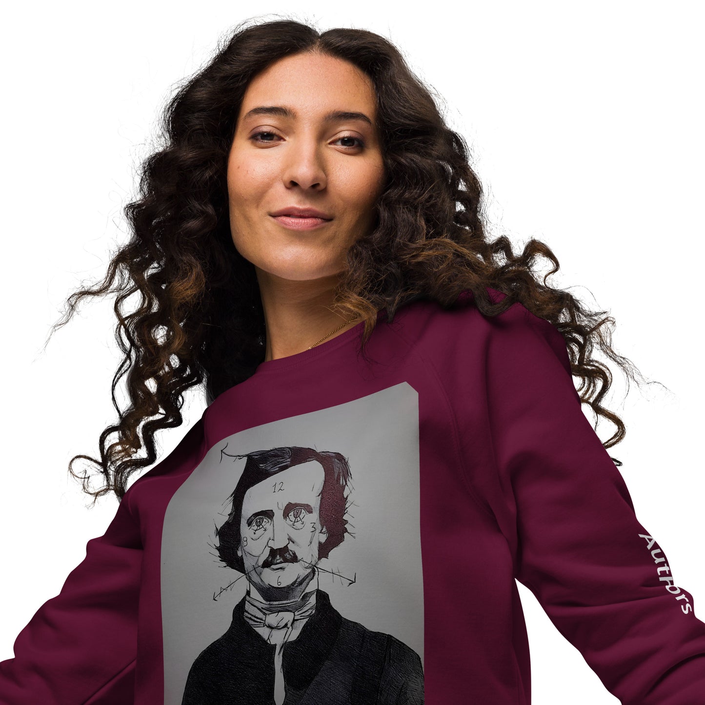 Felpa raglan in tessuto organico unisex