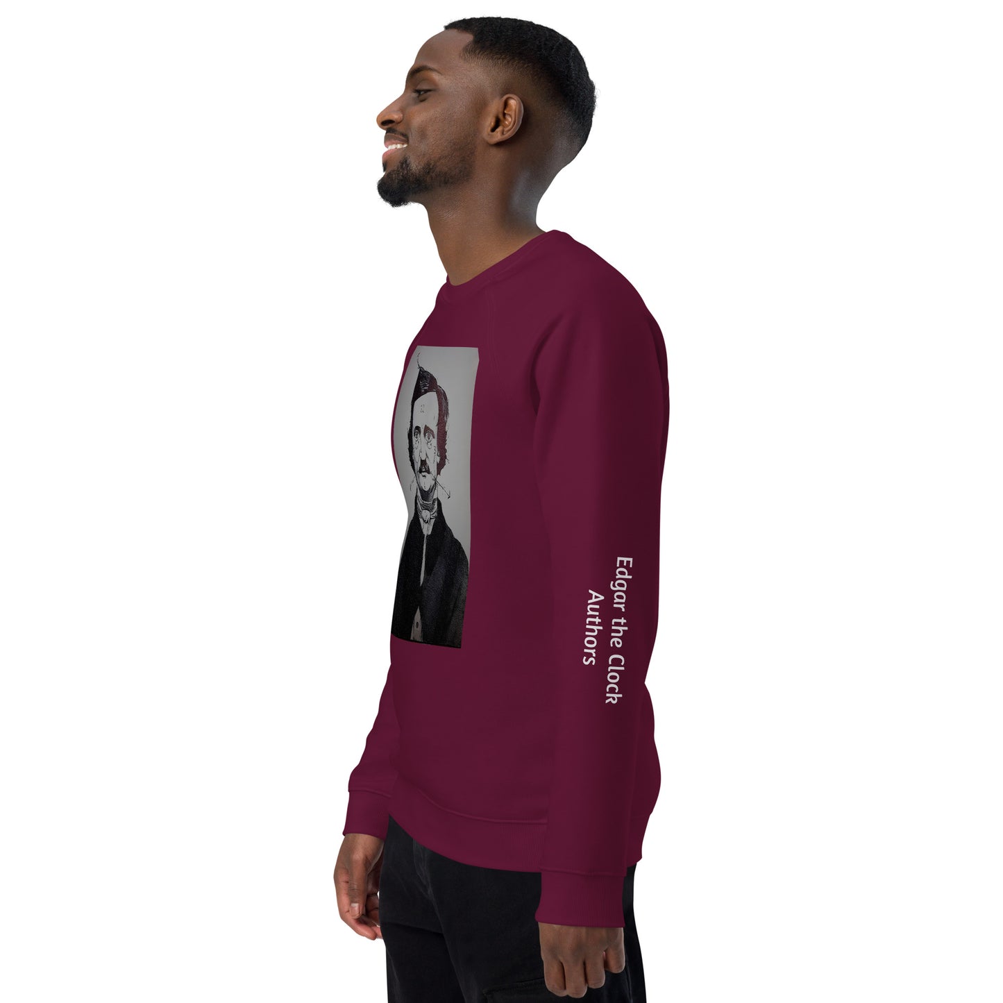 Felpa raglan in tessuto organico unisex