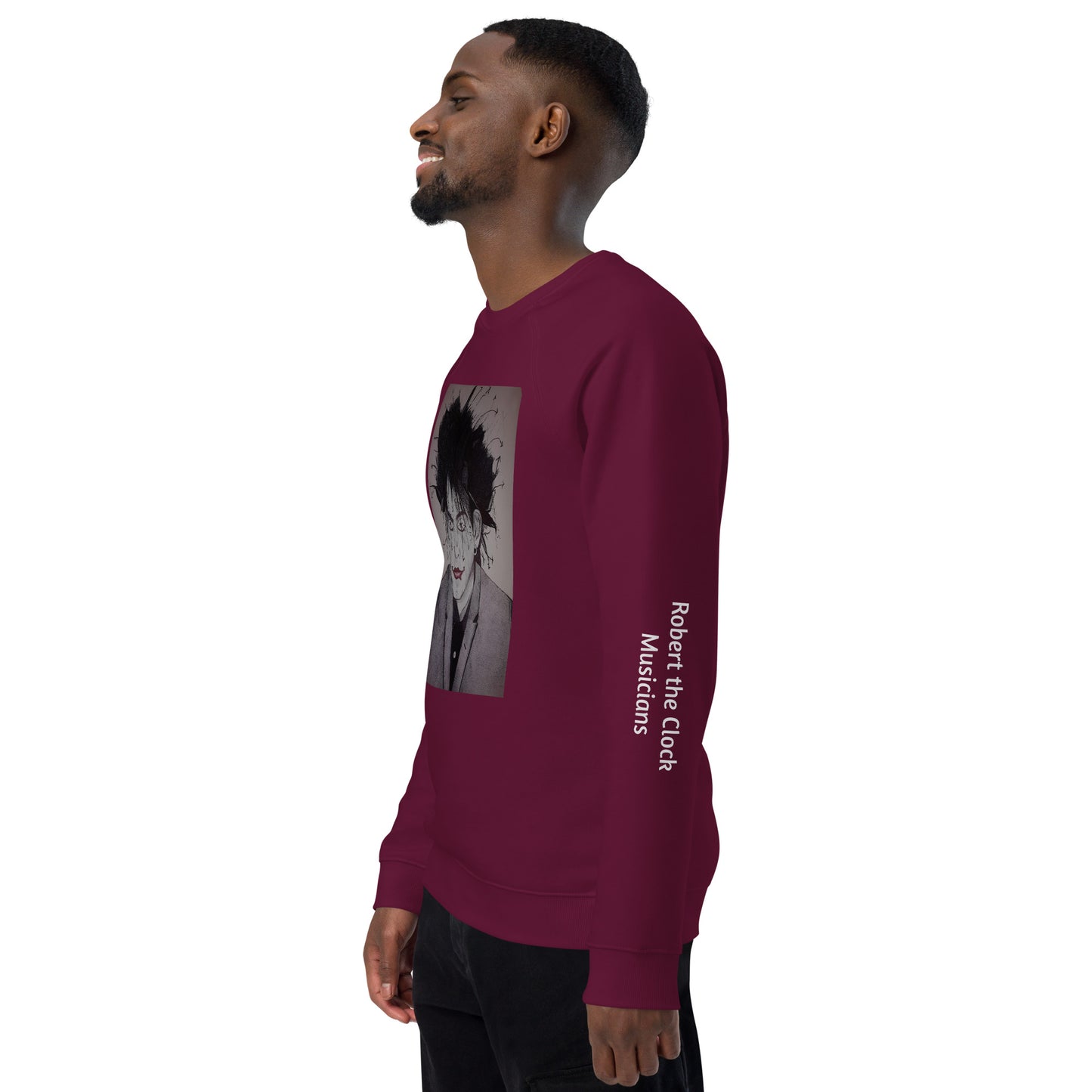 Felpa raglan in tessuto organico unisex